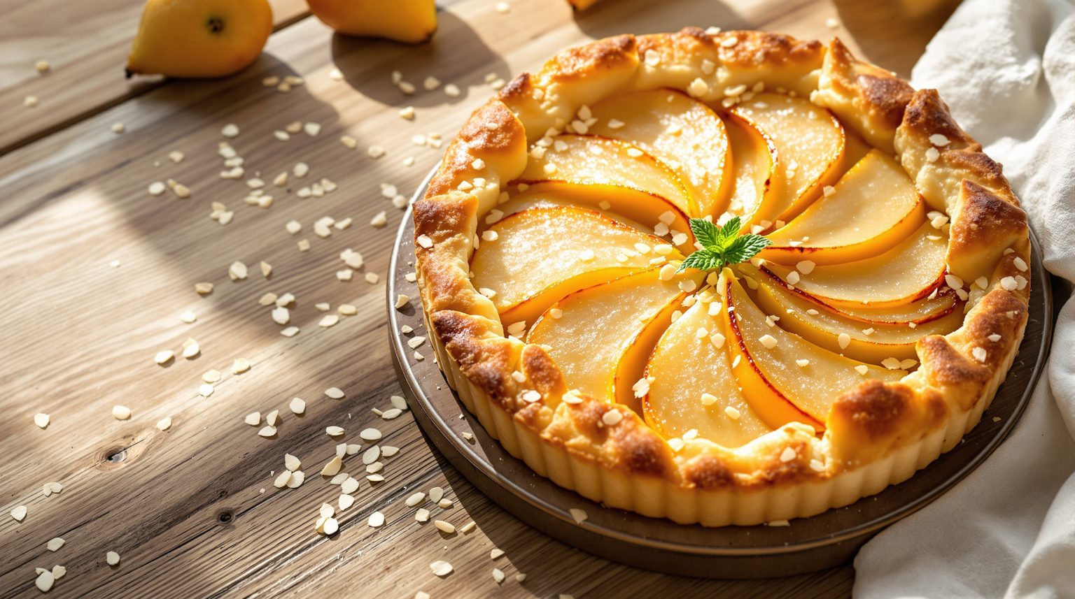 Tarte au poire : Découvrez la recette gourmande et facile à réaliser !